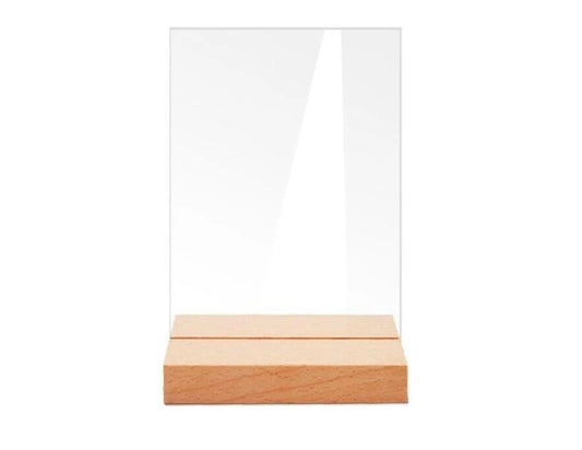 A5 Acrylic sheet and wooden base